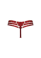 Bordelle Signature Art Deco Burnt Red Multi-Strap Thong - House Of Huntington