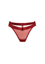Bordelle Signature Art Deco Burnt Red Multi-Strap Thong - House Of Huntington