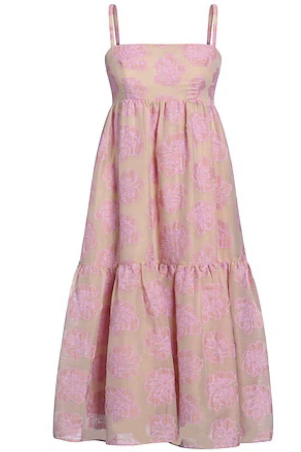 Baum Und Pferdgarten Aviana Big Pink Flower Midi Dress