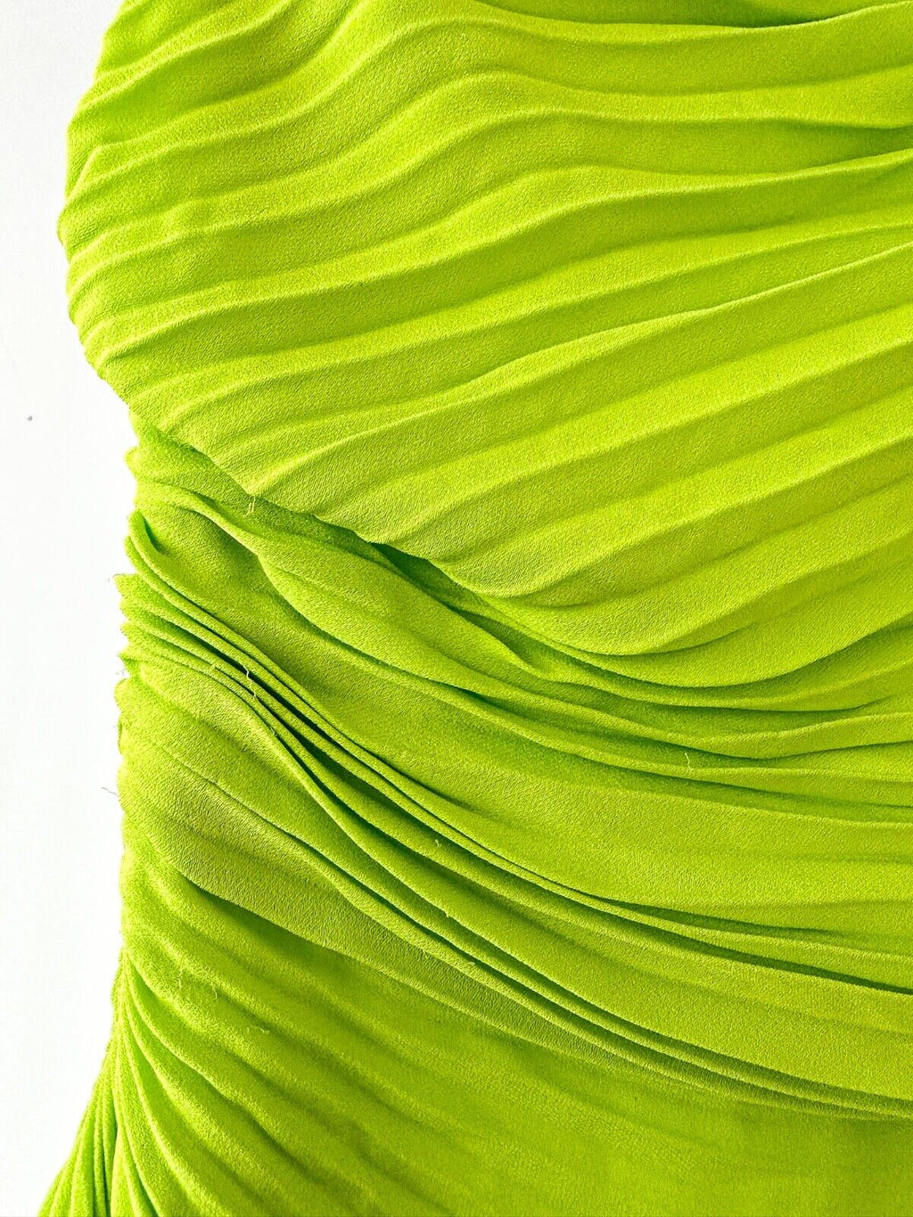 Valentino Garavani Green Pleat Detail One Shoulder Evening Occasion Gown