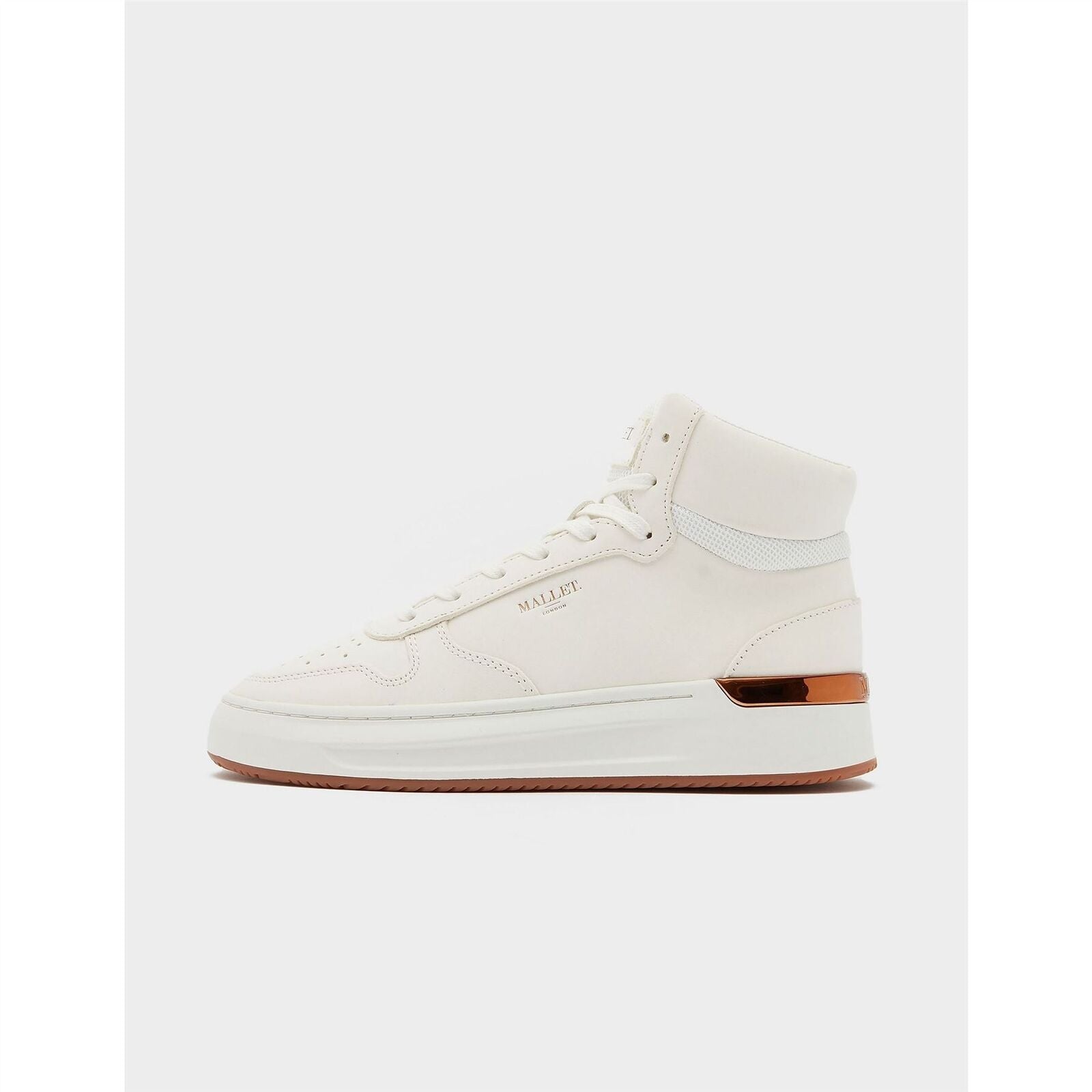 Mallet Hoxton Mid-Top Trainers in White Women's - House Of Huntington