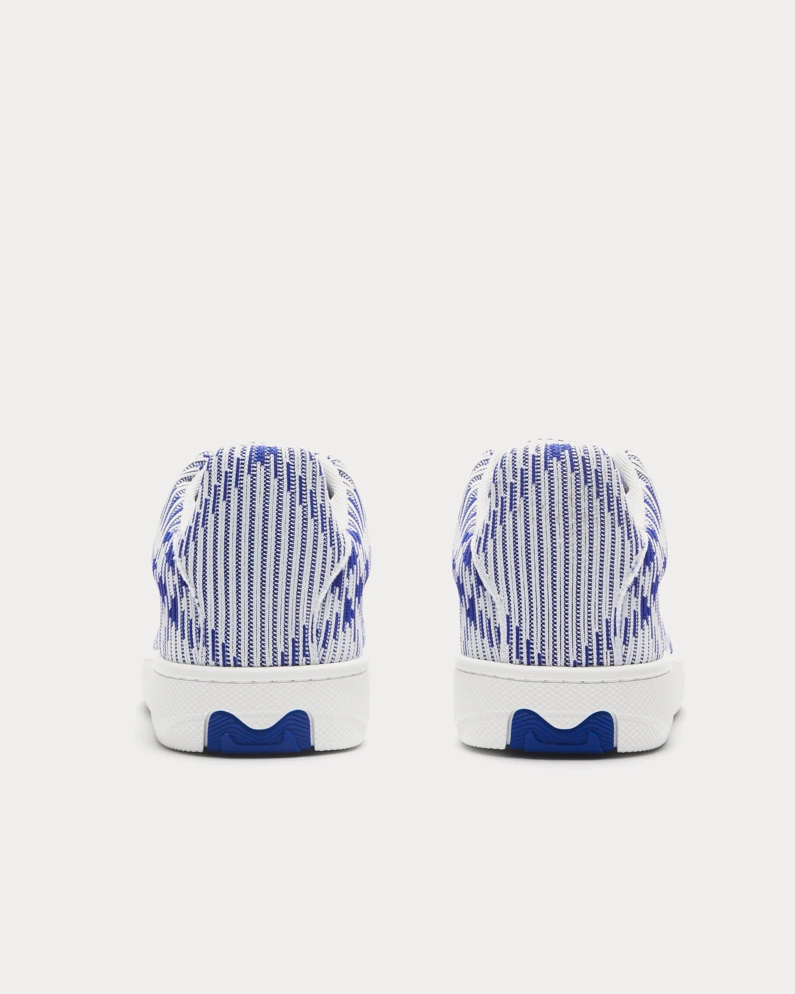 Burberry Check Knit Box Sneakers Blue