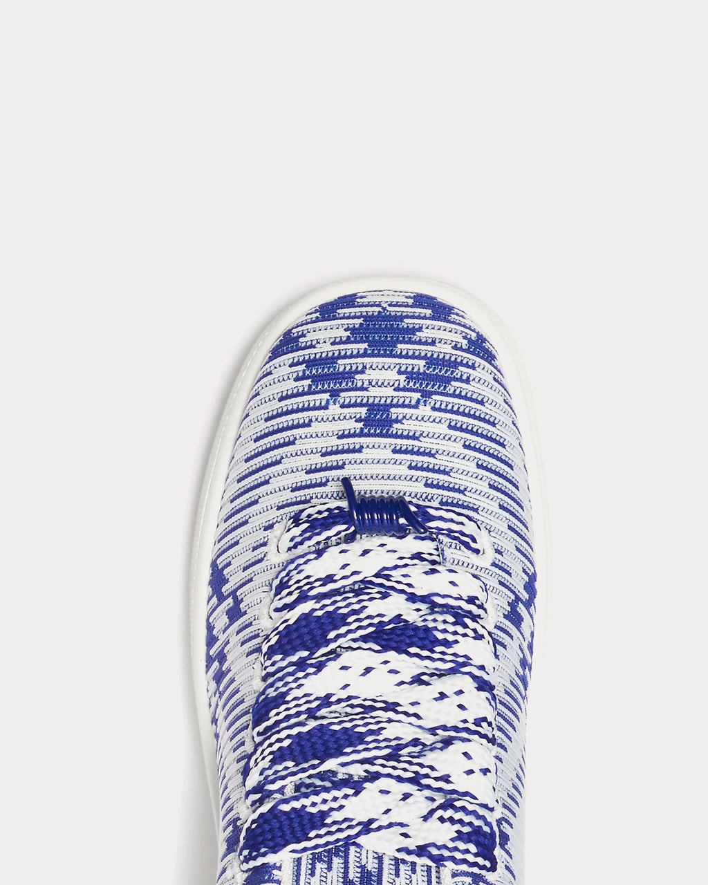 Burberry Check Knit Box Sneakers Blue
