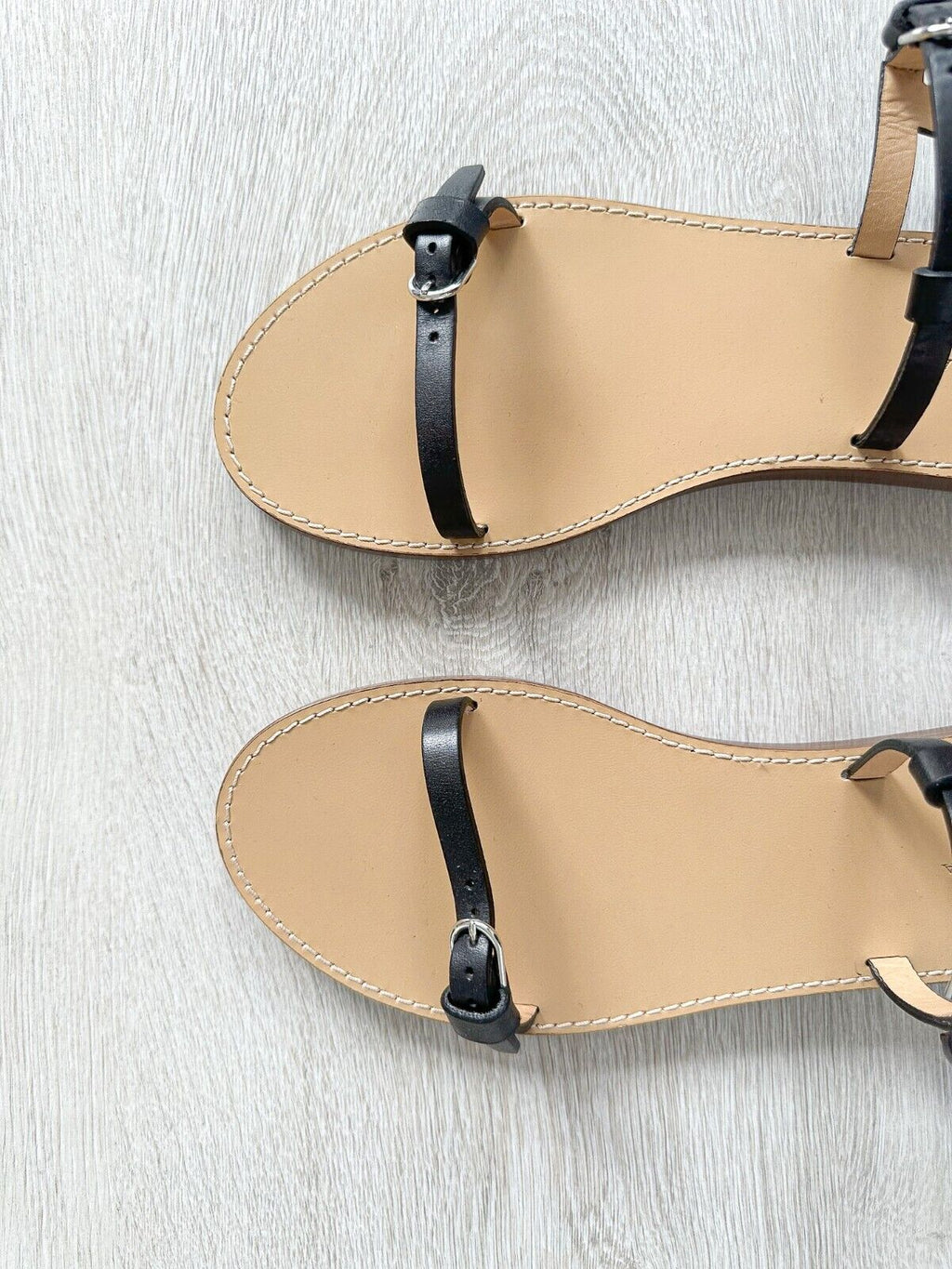 GABRIELA HEARST Steward Black Leather Slingback Sandals