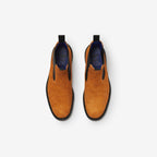 Burberry X Tricker’s Suede Dee High Chelsea Boots Brown