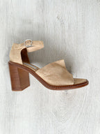 Gabriela Hearst Beau Suede Wooden Block High Heel Sandals - House Of Huntington