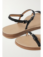 GABRIELA HEARST Steward Black Leather Slingback Sandals