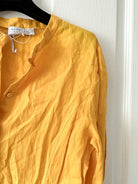GABRIELA HEARST Yellow Massey Button-Up Shirt Maxi Dress - House Of Huntington