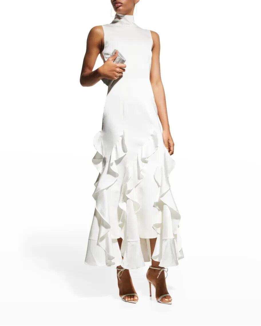 16ARLINGTON Ivory White Bridal Lanao Cascading Ruffle Wedding Dress - House Of Huntington