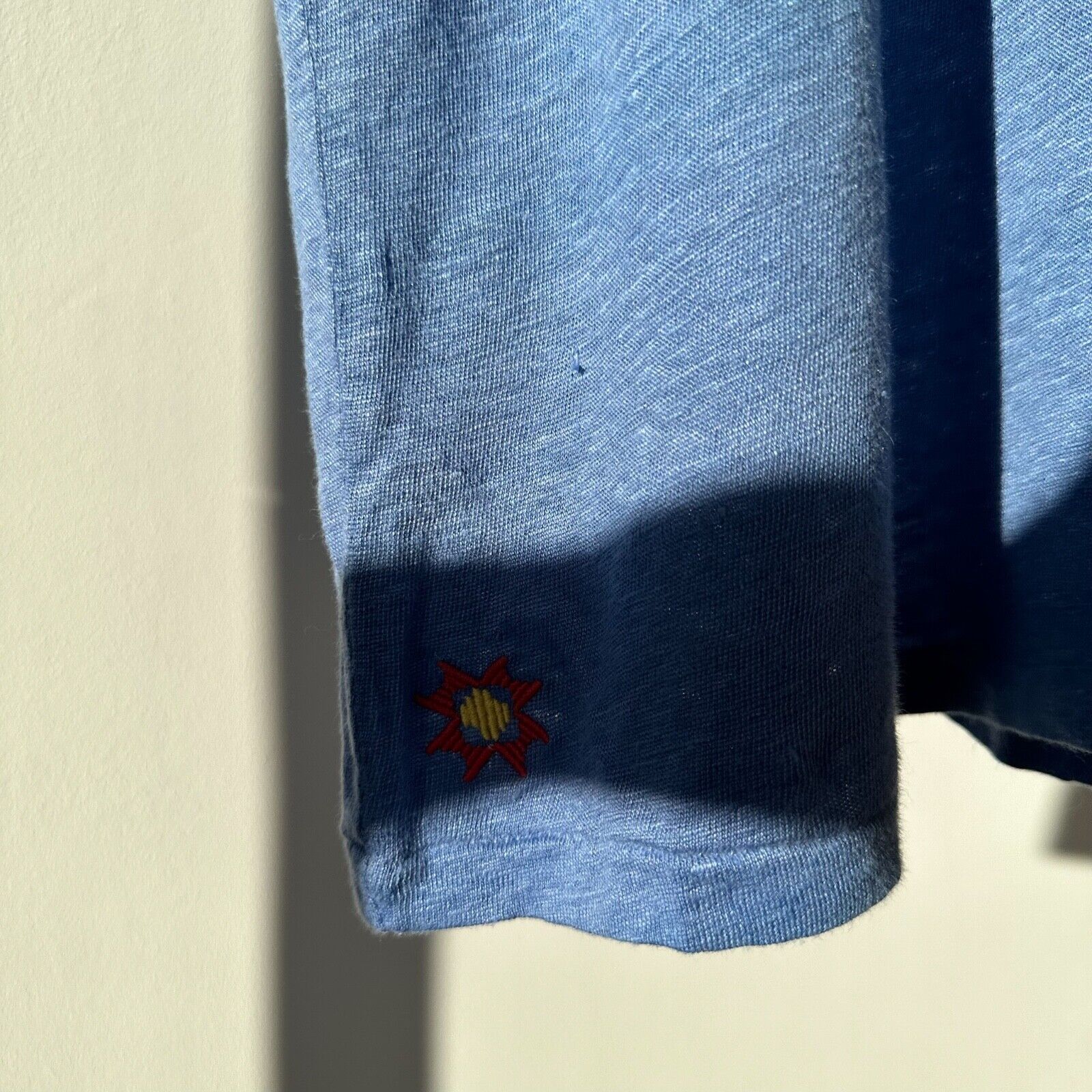 Polo Ralph Lauren Polo Teddy Bear Blue Linen Relaxed Tee