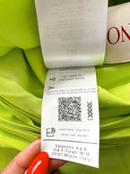 Valentino Garavani Green Pleat Detail One Shoulder Evening Occasion Gown