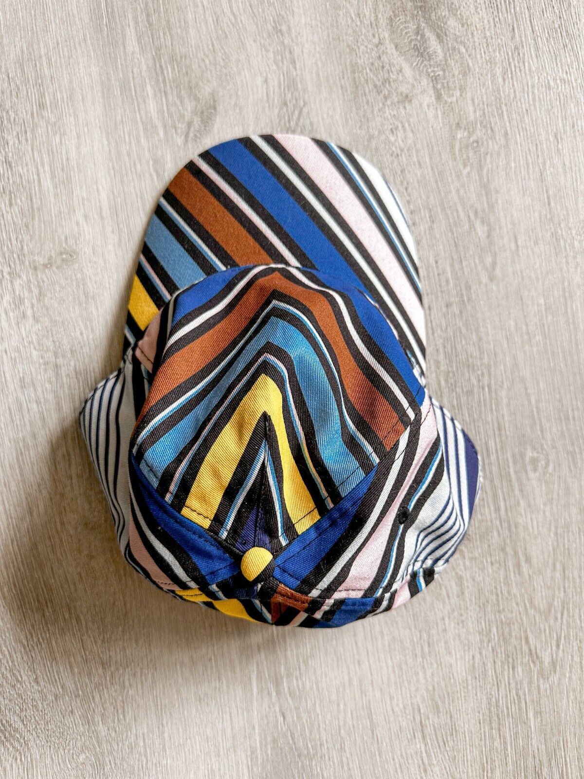 MISSONI Zig Zag Blue Multicolour Stripe Unisex Cap