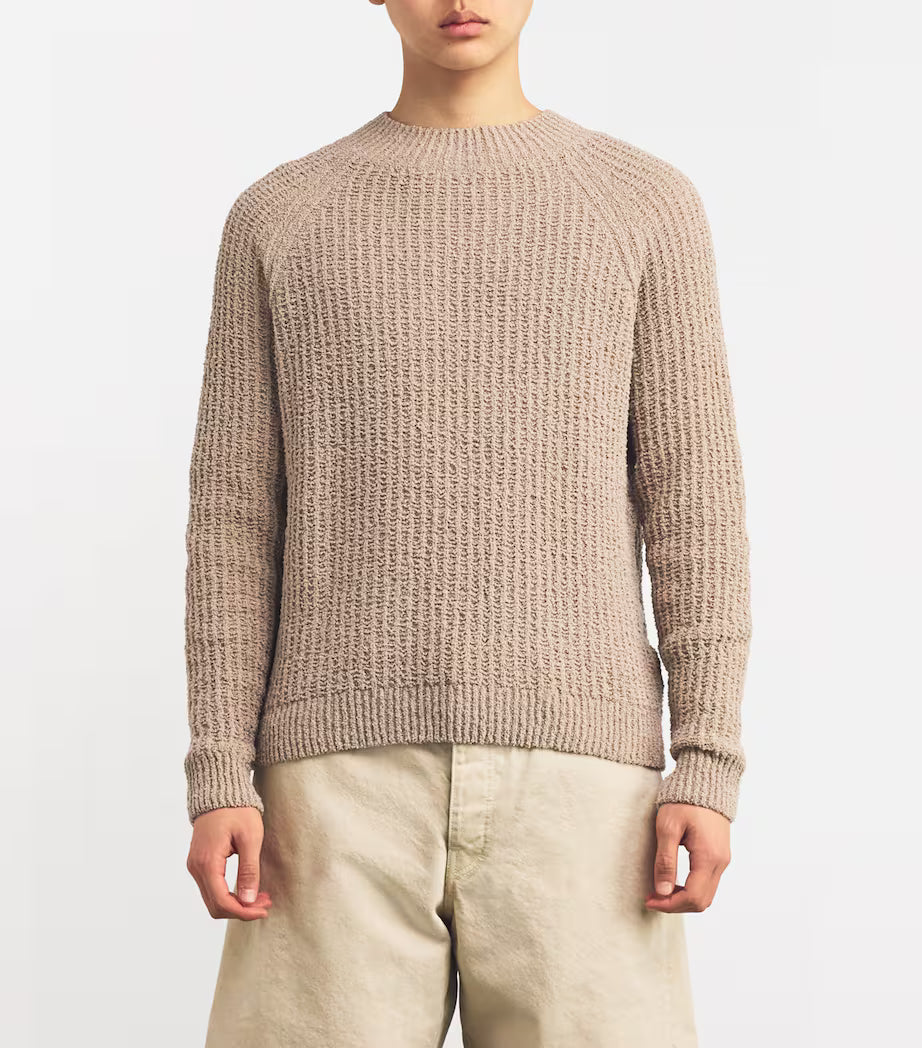 Sunflower Beige Knit Crew Neck Hendrix Sweater