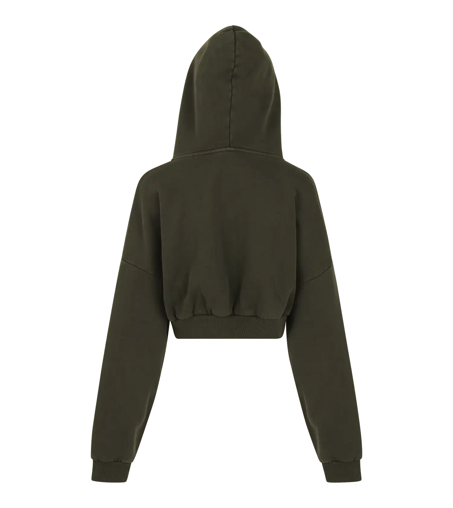 Entire Studios Military Green Double Hood Uniform Cropped Hoodie