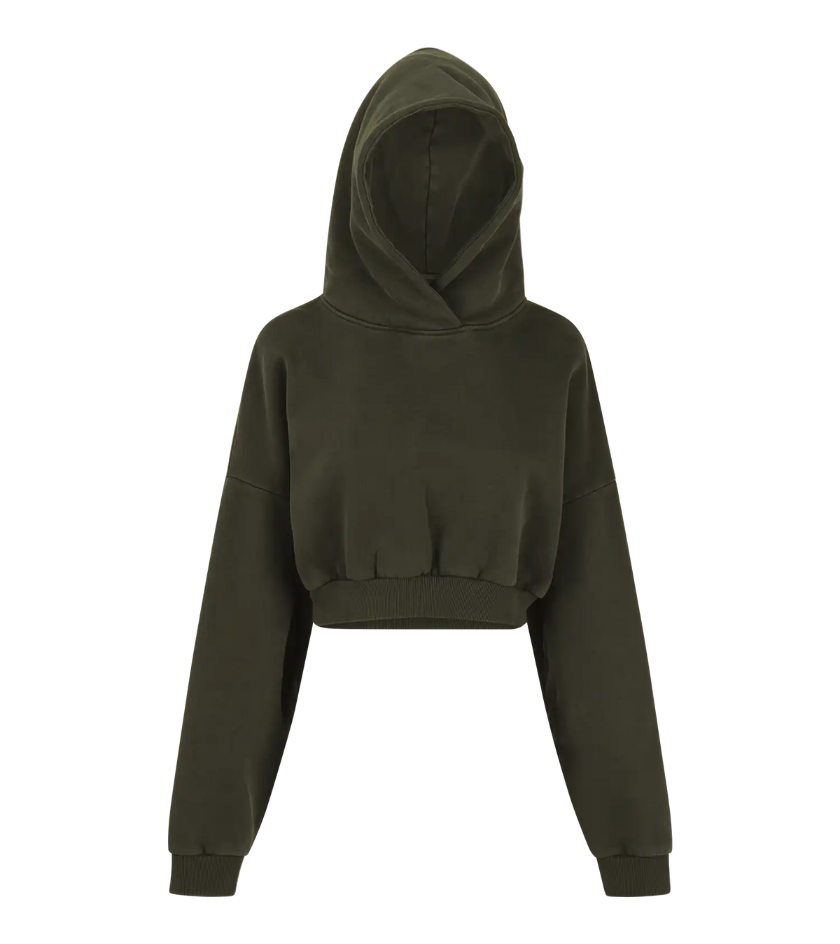 Entire Studios Military Green Double Hood Uniform Cropped Hoodie 