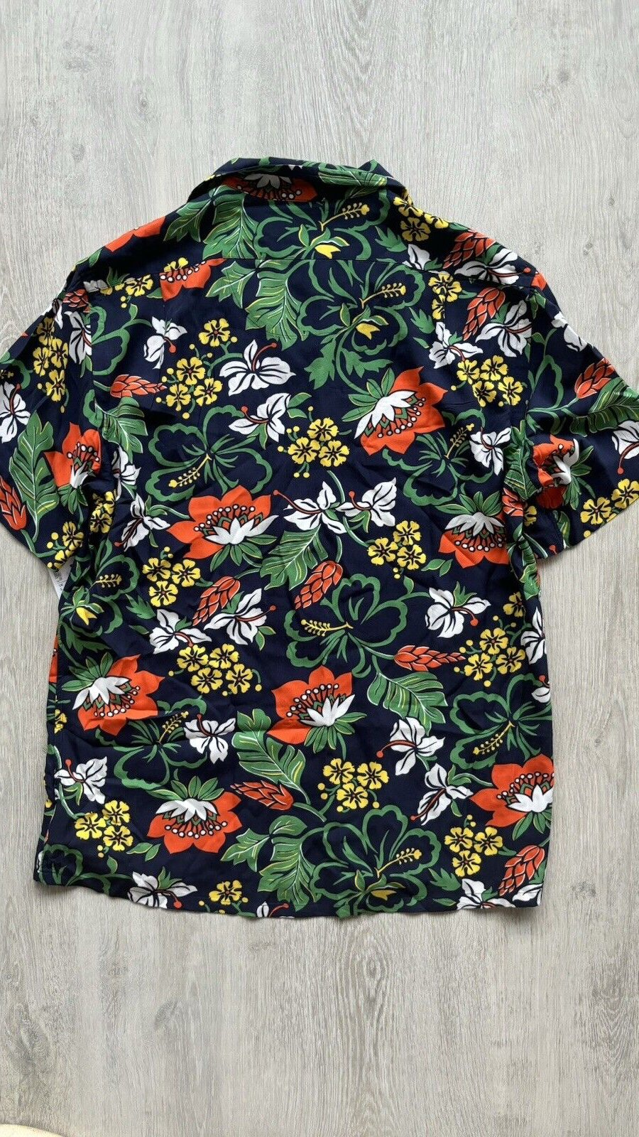 Polo Ralph Lauren Tropical Hawaiian Navy Floral Shirt