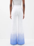 HALPERN Sequinned Cotton Lawn Stovepipe Trousers - House Of Huntington