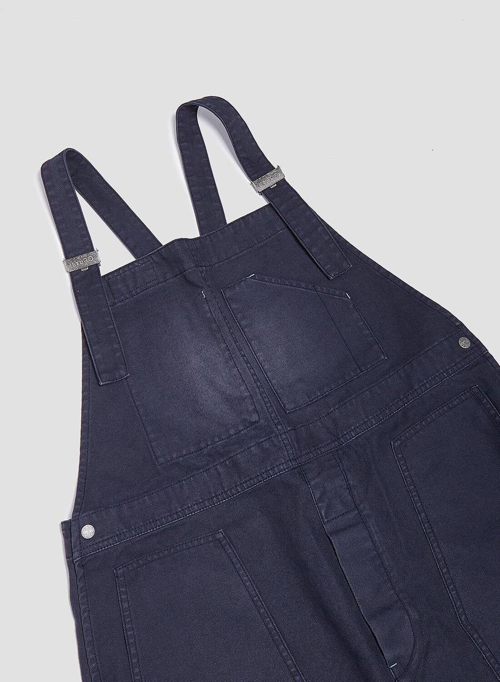 Nigel Cabourn Lybro Cotton Canvas Dungarees Navy Blue - House Of Huntington