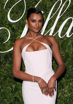 16ARLINGTON Abito da sposa senza spalline con dettagli in crêpe Minelli bianco avorio