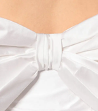 Rasario Bridal White Large Bow Back Strapless Wedding Dress
