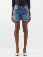 Raey Comet Mid-Rise Long Organic Cotton Denim Shorts - House Of Huntington