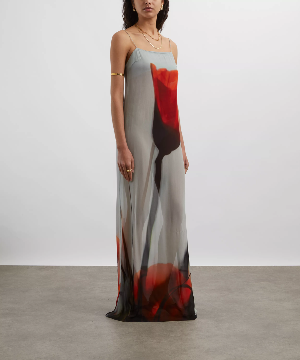 Rat and Boa Luciana Tulip Print Slip Maxi Dress