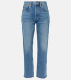 Re/Done Blue Denim '70s Stove Pipe Straight Jeans