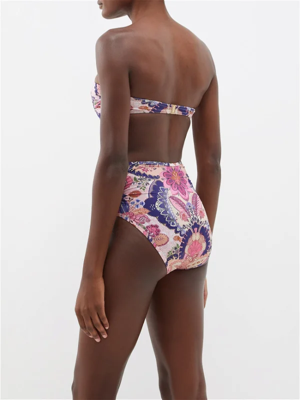 ZIMMERMANN Laurel Floral-Print Bikini Bottoms - House Of Huntington
