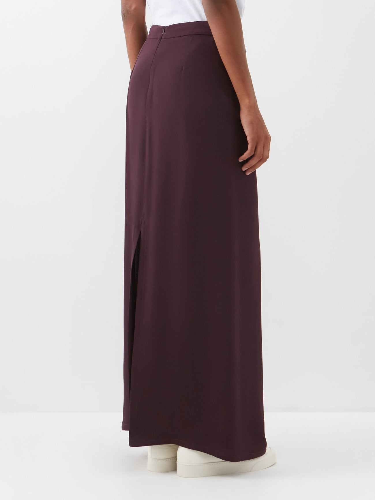 RAEY Wrap Split Silk Maxi Skirt - House Of Huntington