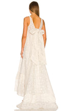 LoveShackFancy Bridal White Romantic Lace Bow Back Wedding Gown - House Of Huntington