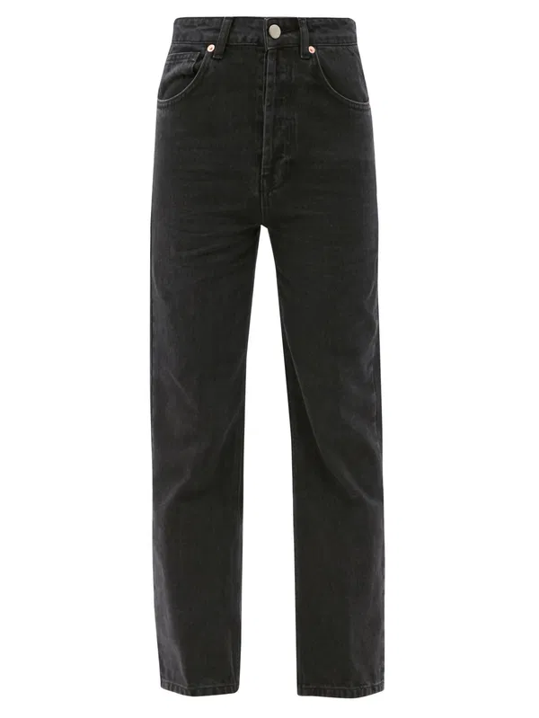 Raey Black Find Straight Leg Denim Jeans