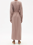 RAEY Dusty Pink Dolman Sleeve Side Split Wrap Dress - House Of Huntington