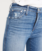 Jean skinny taille haute Madewell 10 pouces : édition à ourlet asymétrique