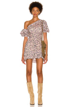 Isabel Marant Etoile Lecia Floral Print Ruched Off Shoulder Mini Dress