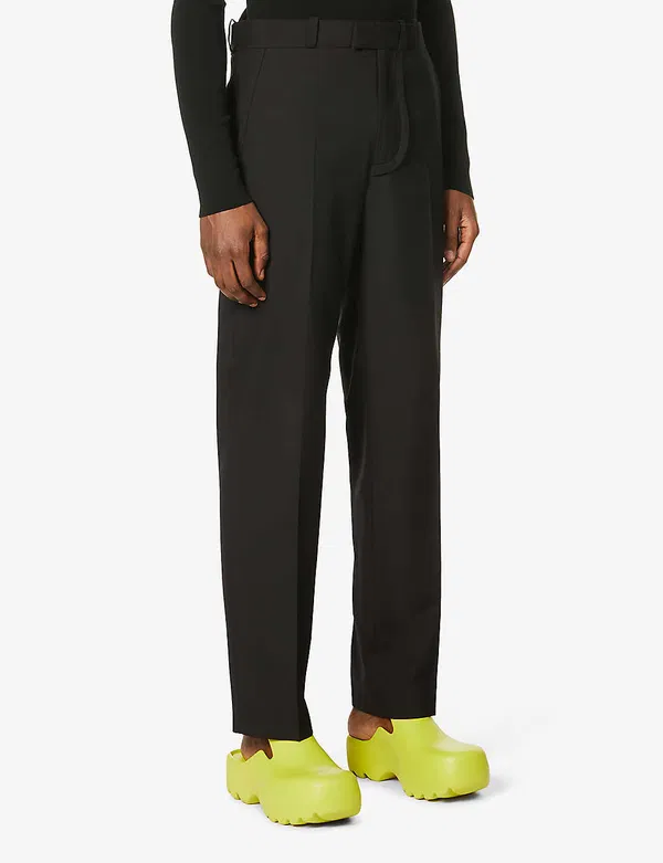 Pantalon droit en laine coupe décontractée Jacquemus Homme Le Pantalon Bacio