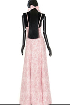 The Vampire's Wife Pink Glinda Floral Brocade Gown Dress