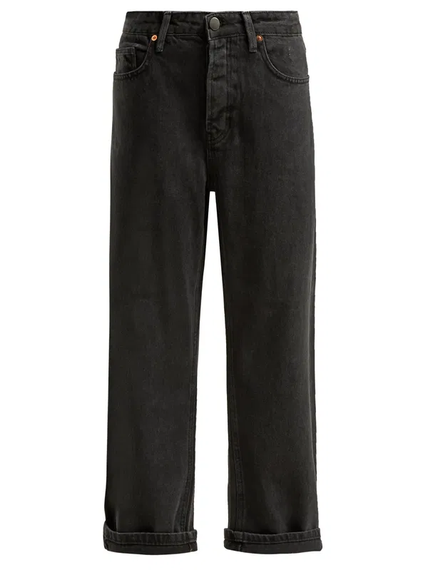 Raey Black Denim Boyfriend Straight Leg Dad Jeans