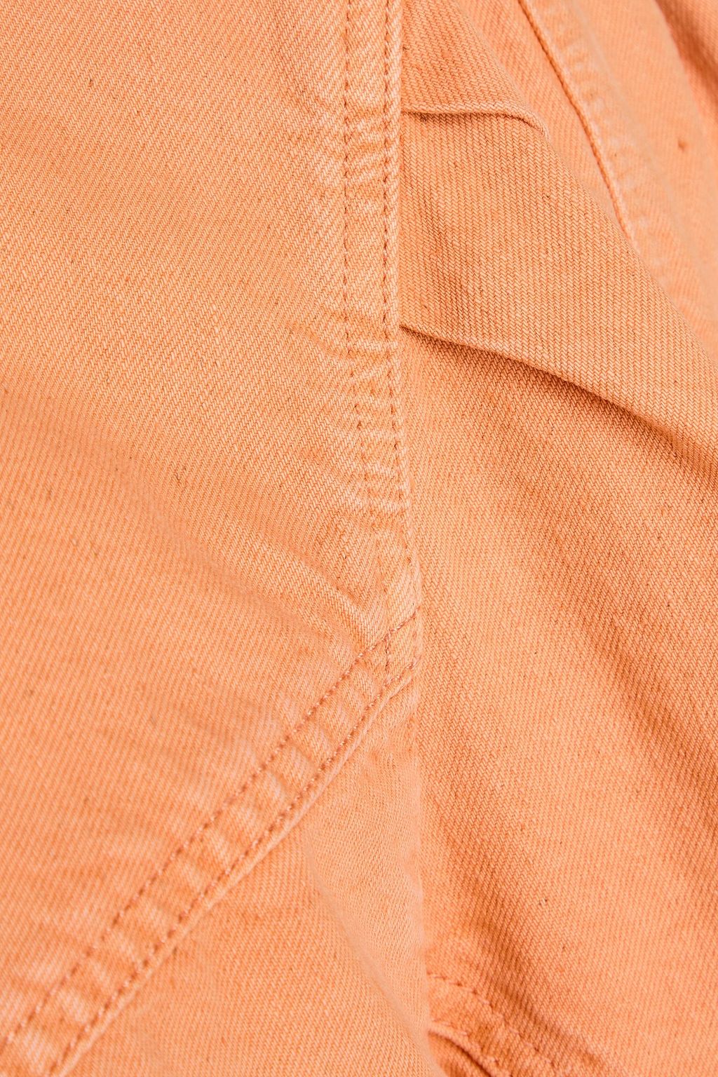 Isabel Marant Espera Orange Sunset Denim Long Sleeve Top