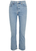 Agolde Riley High Rise Straight Crop Jeans