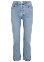 Agolde Riley High Rise Straight Crop Jeans