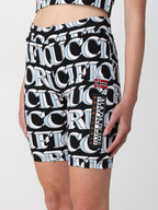 Napapijri X Fiorucci Allover Logo Print Biker Shorts