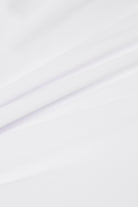 MAXIMILIAN DAVIS Disco White Asymmetric Draped Stretch-jersey Bodysuit Top - House Of Huntington
