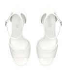 PARIS TEXAS White Tatiana Patent Leather Platform 130mm High Heels - House Of Huntington