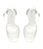 PARIS TEXAS White Tatiana Patent Leather Platform 130mm High Heels - House Of Huntington