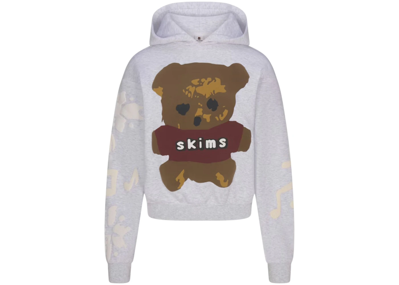 SKIMS x Cactus Plant Flea Market Logo Teddy Bear Cotton Hoodie