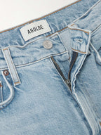 Agolde Harper Light Blue Denim Straight Leg Jeans