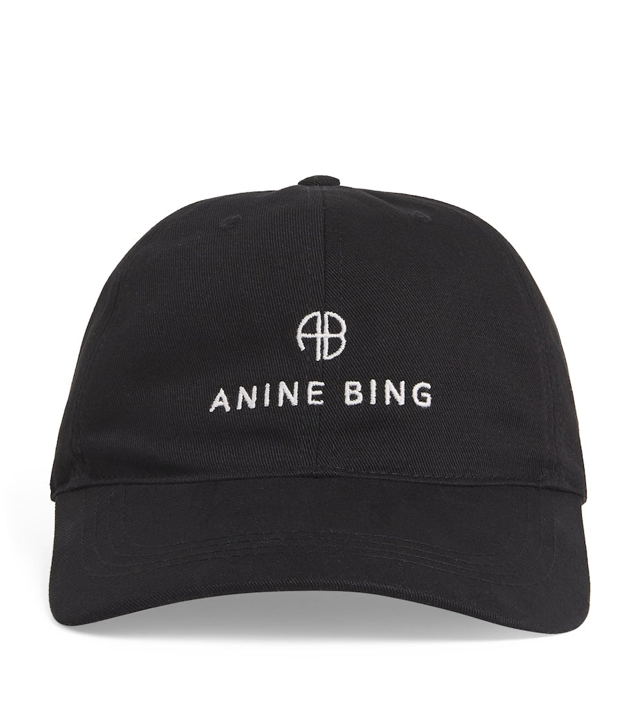 Anine Bing Logo Jeremy Black Baseball Cap