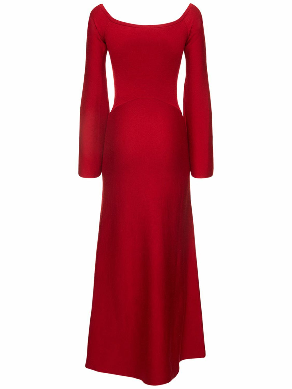 Gabriela Hearst Red Shar Wool & Cashmere-Silk Compact Knit Dress