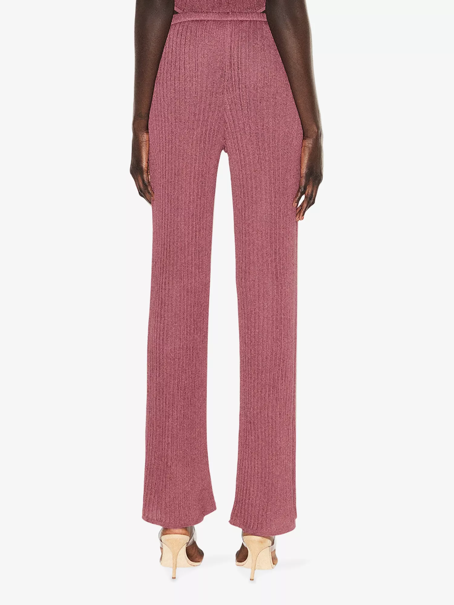 Skims Straight-Leg Sheer Knit Trousers