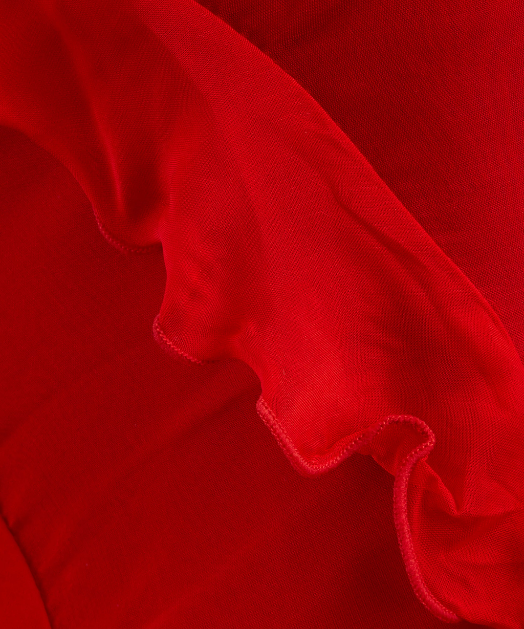 Rat and Boa Red Cecelia Silk Chiffon Maxi Dress